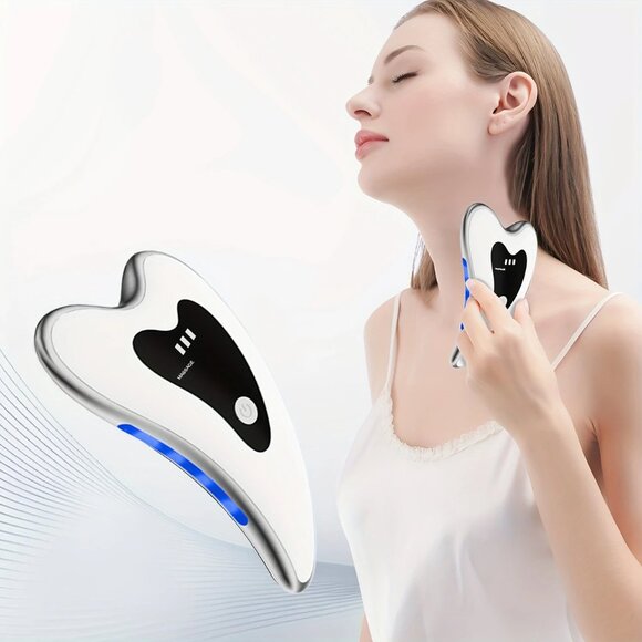 Rechargeable Facial Massager – Heat & Vibration, Portable Skin Care Tool, Home - Picture 4 of 8